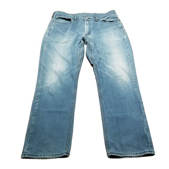 Levi's 511 Jeans Men's 36x30 Selvedge Blue Denim Black Label Stretch (37x29)